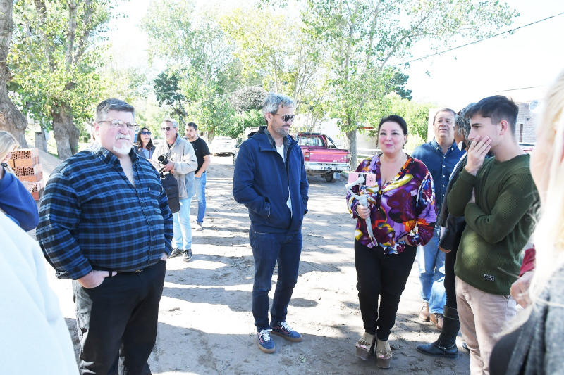 Momentos durante la inauguración de la oficina del registro de las personas en Sauce Grande