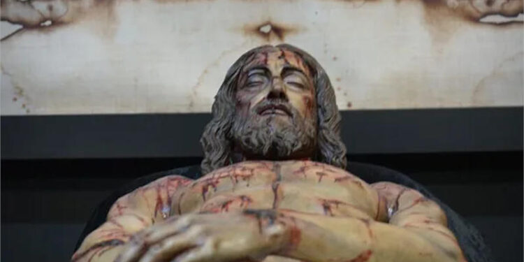 Muestra de la sabana santa en bahia blanca