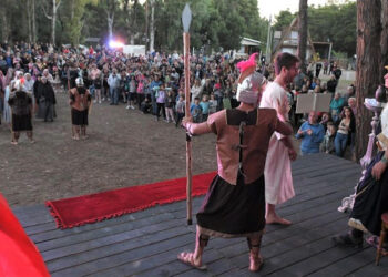 Via crucis viviente en Sauce Grande