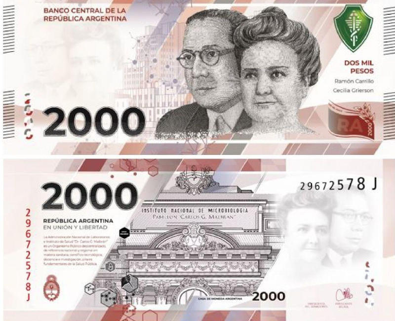 Billete de dos mil pesos