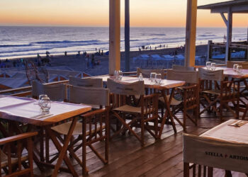 Derecho de jarras locales gastronómicos de Monte Hermoso