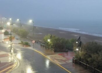 Lluvia en Monte Hermoso