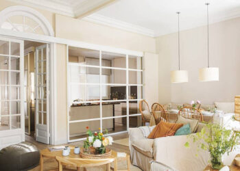 Cocina integrada pero separada