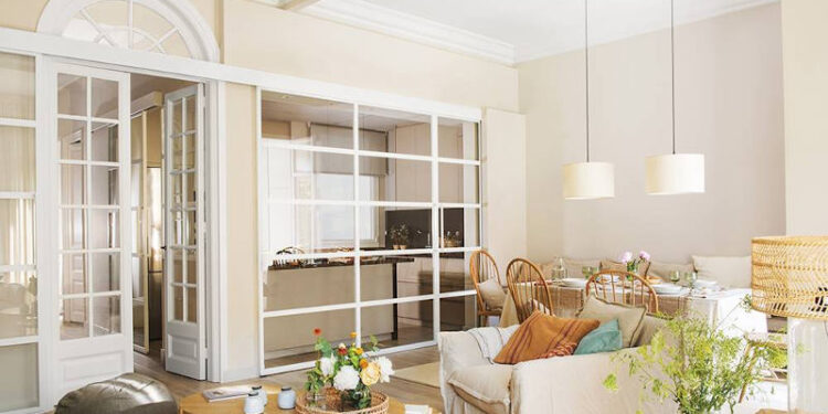 Cocina integrada pero separada