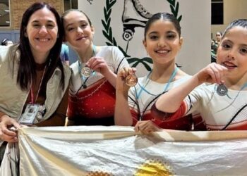 Patinadoras de la Escuela Municipal de Patín Monte Hermoso