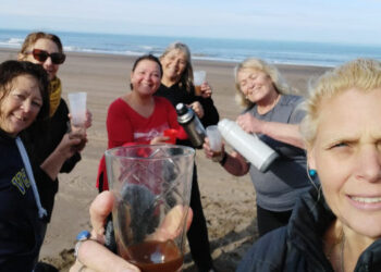 En Sauce Grande recibieron el invierno de un modo singular