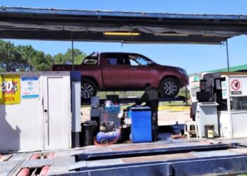Camioneta en el taller