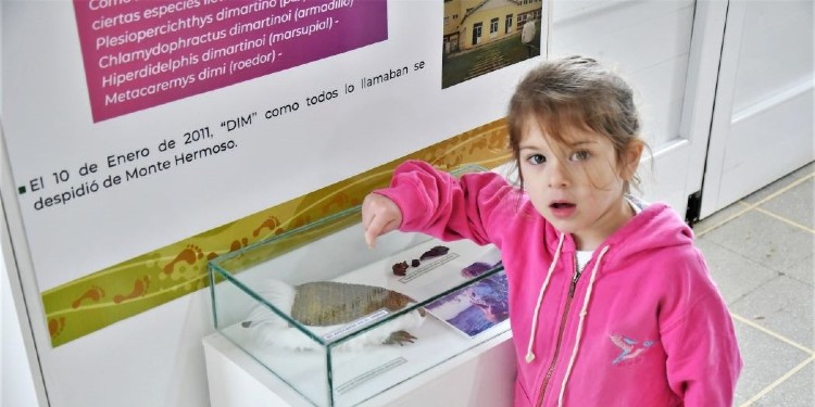 Niña en el Museo de Ciencias Naturales