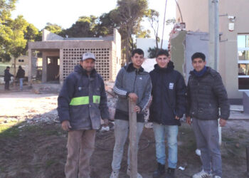 Demolición del antiguo edificio de la Delegación Sauce Grande