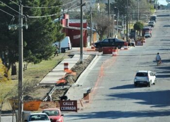 Sendas peatonales de Avenida San Martín