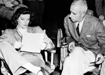 La actriz Katharine Hepburn y el director Howard Hawks