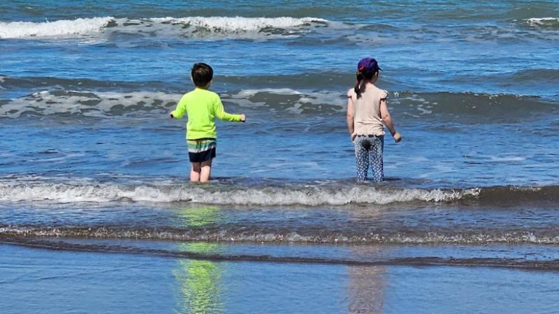 Chapuzón en el mar Monte Hermoso