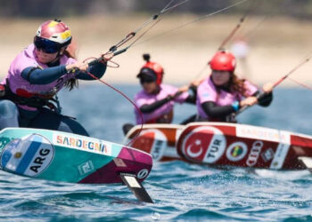 Catalina Turienzo kitesurf Bahía Blanca