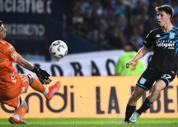 Gol de Baltazar Rodriguez en Racing frente a Platense