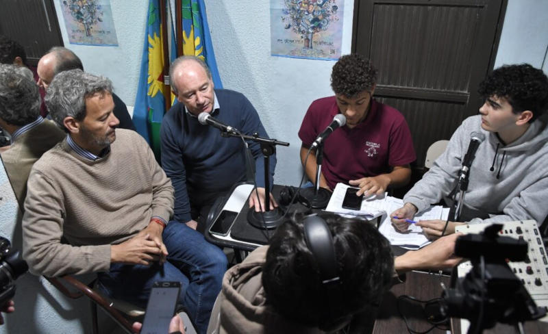 Hernán Arranz y Marcos Fernández en el acto por los 40 años de democracia