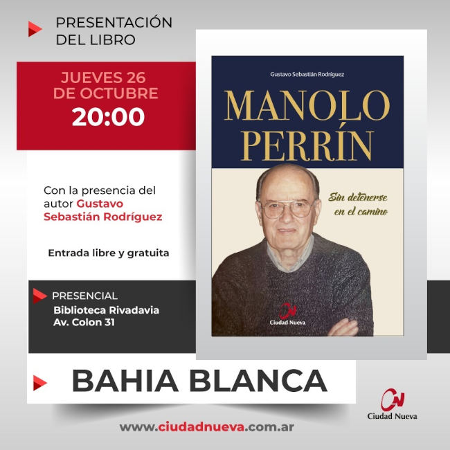 Manolo Perrín presentación en Bahía Blanca