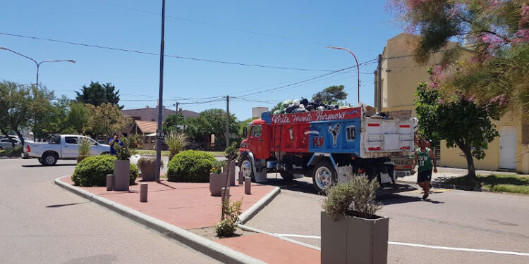 Recolección de residuos en Monte Hermoso