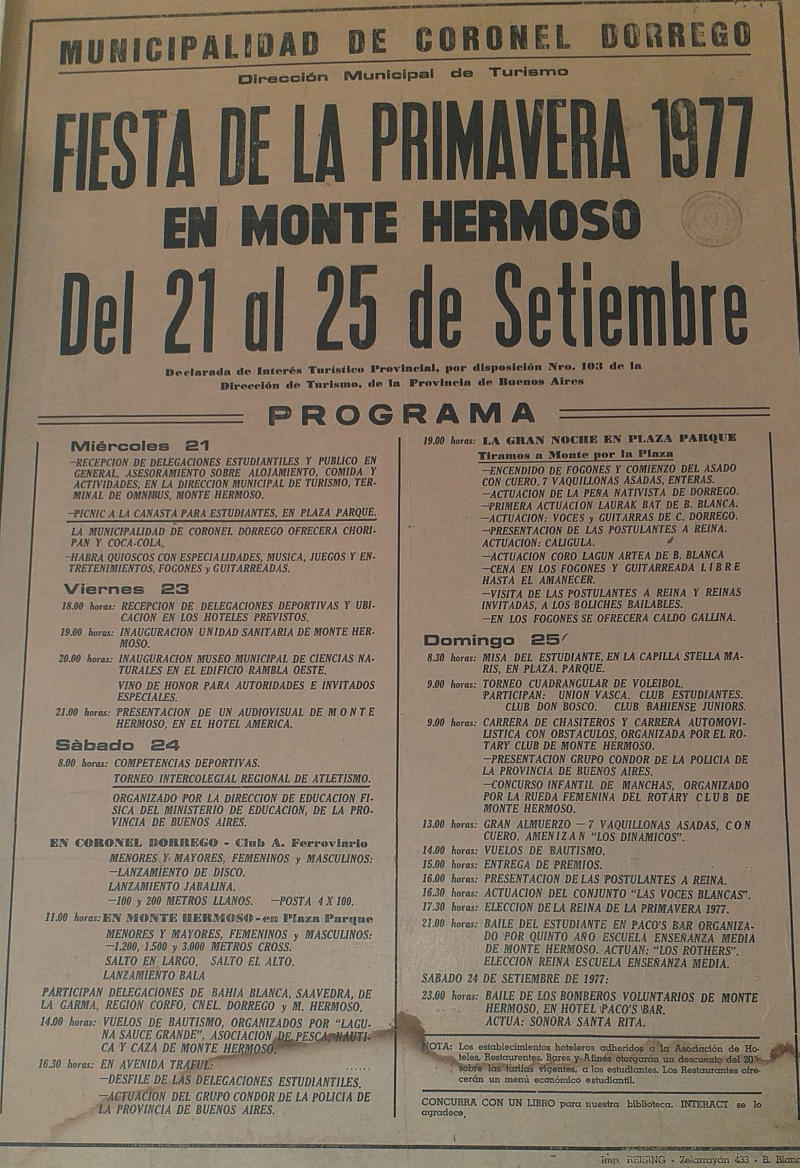 Recuerdo de promoción de la fiesta de la primavera