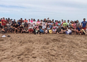 Visita de escuela 84 de Bahía Blanca a Sauce Grande