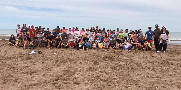 Visita de escuela 84 de Bahía Blanca a Sauce Grande