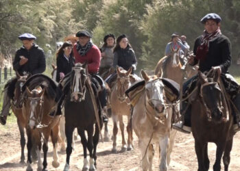 Cabalgata Fiesta de las llanuras en Coronel Dorrego