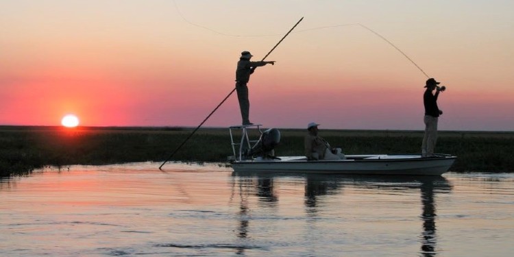 Los Esteros del Iberá al atardecer