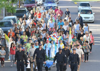 Procesión día de la patrona de Monte Hermoso
