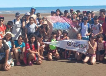 Alumnos de Concordia en Monte Hermoso