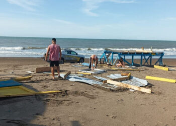 Roturas en los puestos de guardavidas tras el temporal