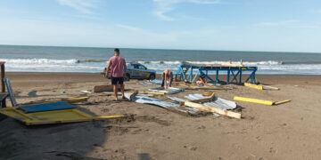 Roturas en los puestos de guardavidas tras el temporal