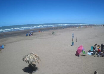 Transmisón en vivo desde la playa por Youtube Noticias Monte Hermoso