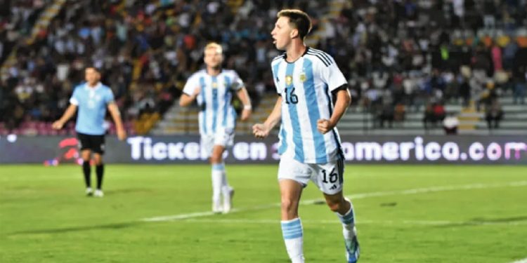 Primer gol de Baltasar Rodríguez con la Selección Argentina Sub 23