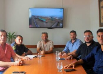 Funcionarios regionales de Seguridad visitaron Monte Hermoso
