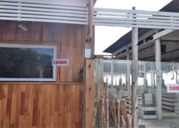 Parador clausurado en Monte Hermoso