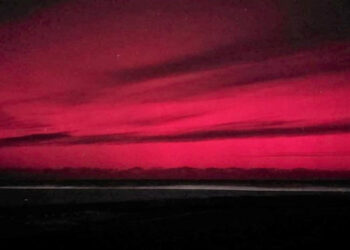 Espectacular vista en Monte Hermoso de un fenómeno astronómico inusual en Argentina. ¿Puede repetirse este sábado?