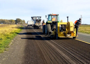Trabajos de repavimentación en ruta 3