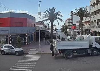 Recolección de residudos en Monte Hermoso