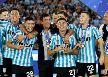 Baltasar Rodríguez campeón con Racing en la copa sudamericana
