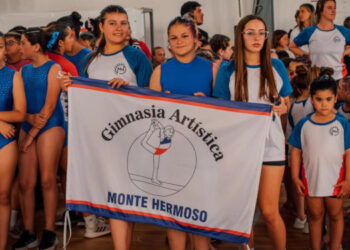 Encuentro regional de Gimnasia Artística en Monte Hermoso