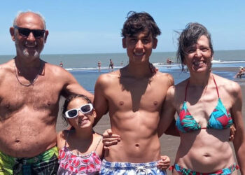 Familia Manfredini en Monte Hermoso