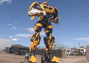 Transformer gigante en Bahía Blanca