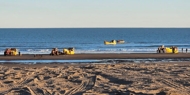 Pesca artesanal en Monte Hermoso