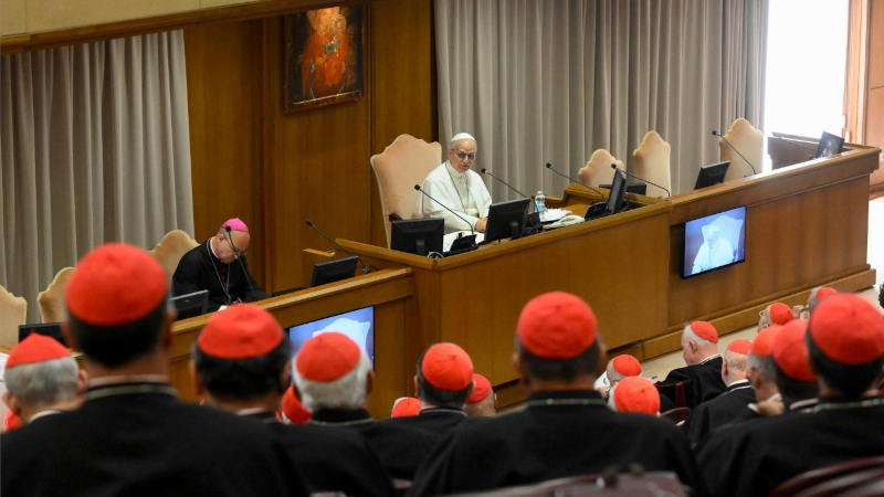 Encuentro del Papa León XIV con el Colegio Cardenalicio