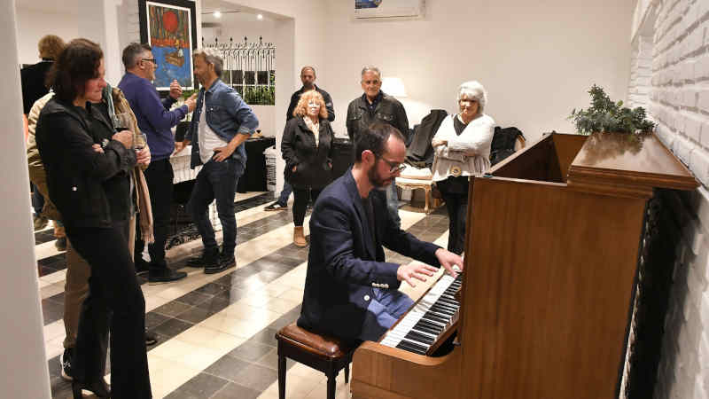 Cena con periodistas en la Casa de la Cultura
