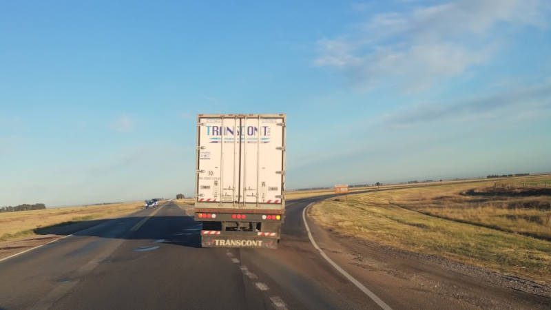 Cruce ruta 3 y ruta vieja hacia Bahía Blanca