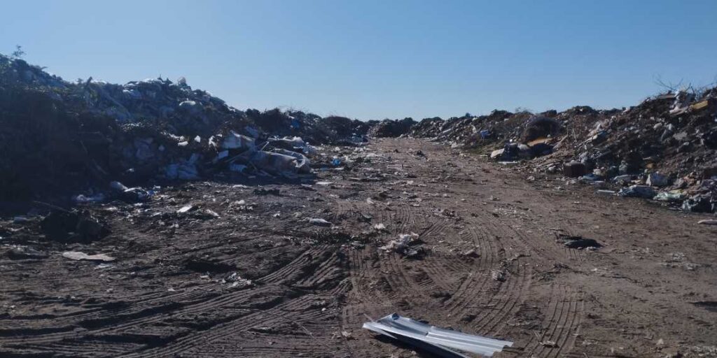 EL basural a cielo abierto en Monte Hermoso