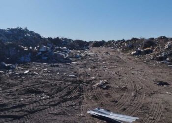 EL basural a cielo abierto en Monte Hermoso