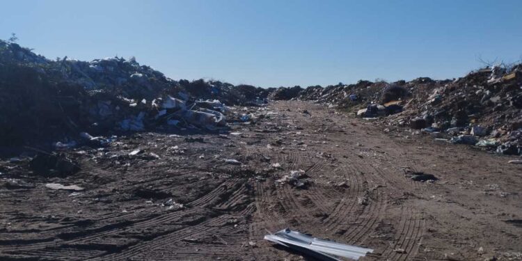 EL basural a cielo abierto en Monte Hermoso