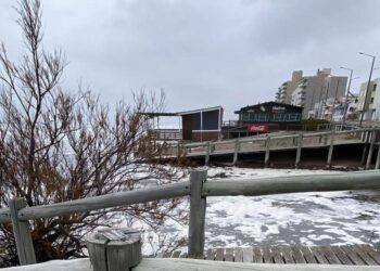 Sudestada en Monte Hermoso domingo 22 de junio