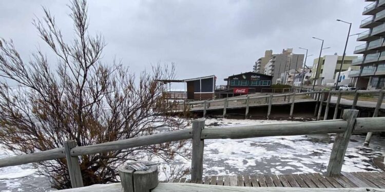 Sudestada en Monte Hermoso domingo 22 de junio